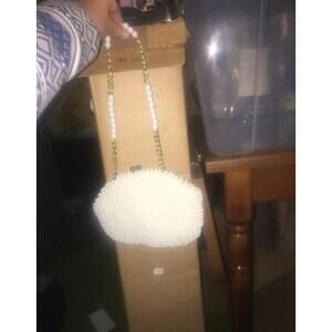 1960's John Wind Beaded Purse w/Gold Chain